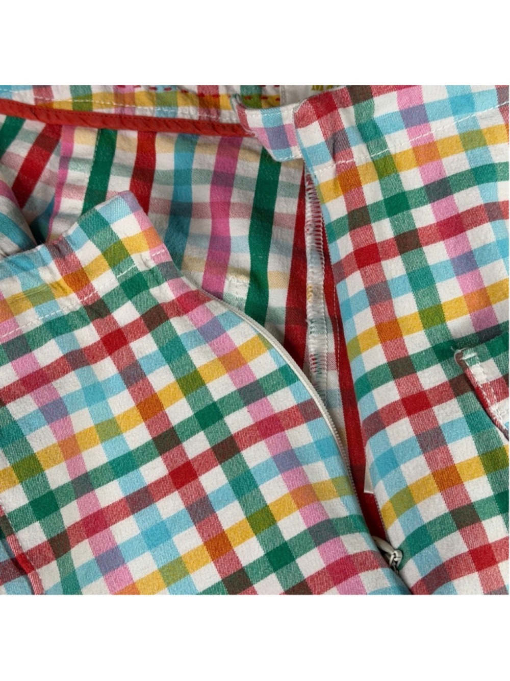 Maeve Anthropologie Gingham Micro Mini Shorts Size 8 - Picture 5 of 7